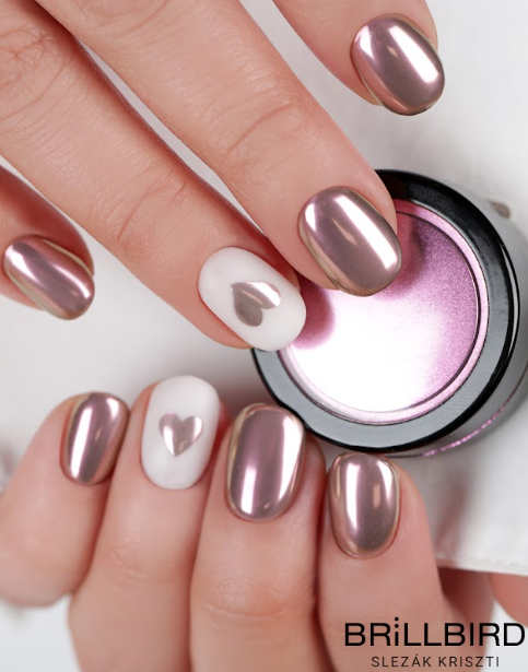 Chrome powder - Metal pink
