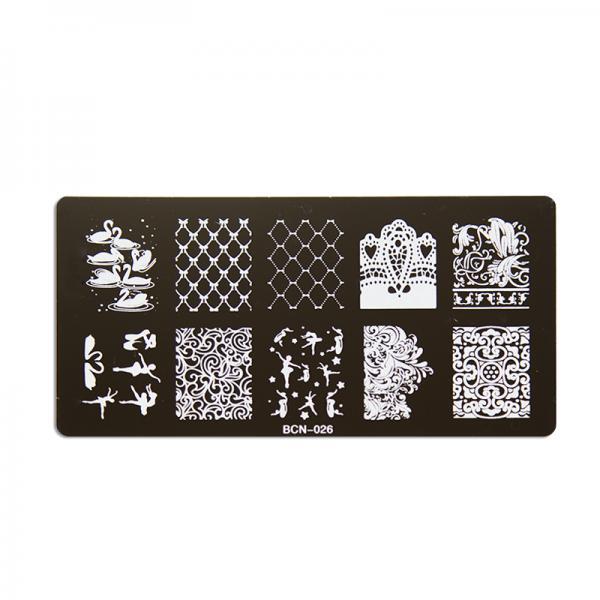 Placa para sellos de uñas - 026