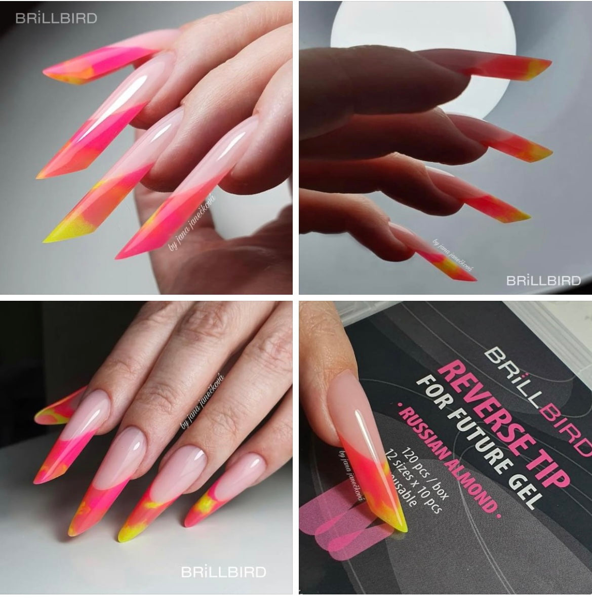 Reverse tips - Russian Almond