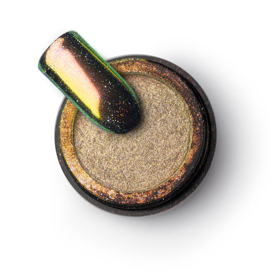 Chrome Powder Diamond Holo-Gold