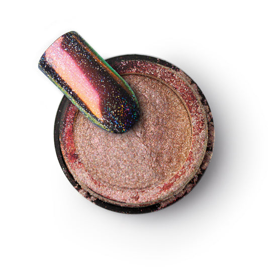 Chrome Powder Diamond Holo-Russian Gold