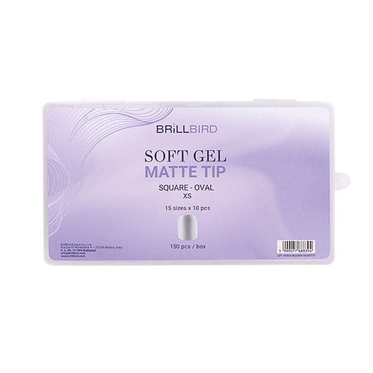 Soft Matte gel tips - Square oval