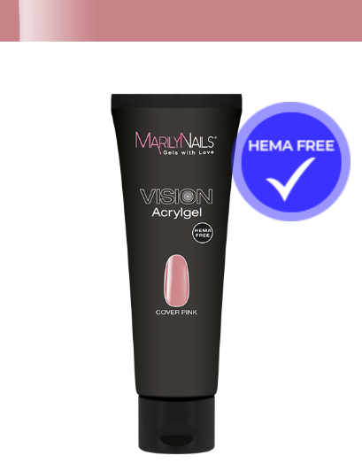 MarilyNails Vision Acrygel - Cobertura rosa 