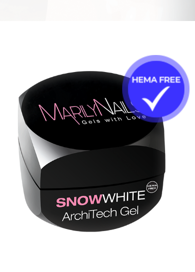 MarilyNails Architech snowwhite gel