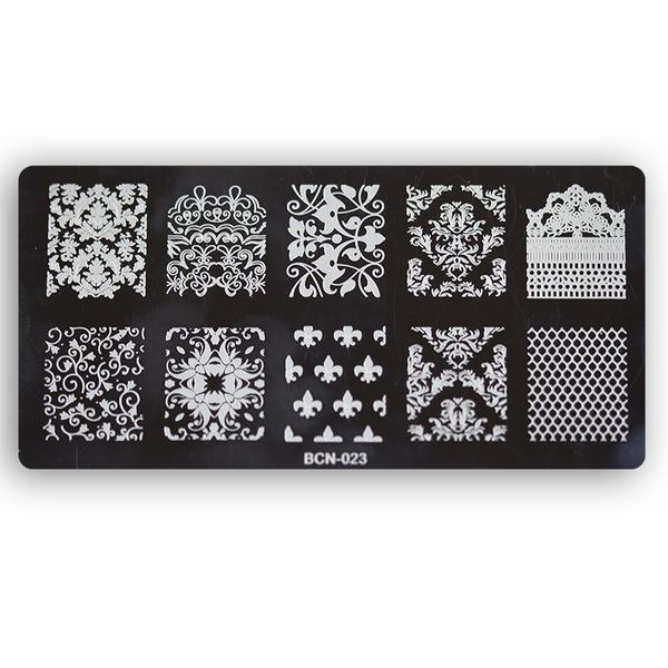 Placa para sellos de uñas - 023