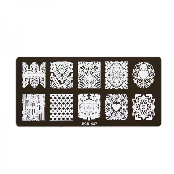 Placa para sellos de uñas - 027