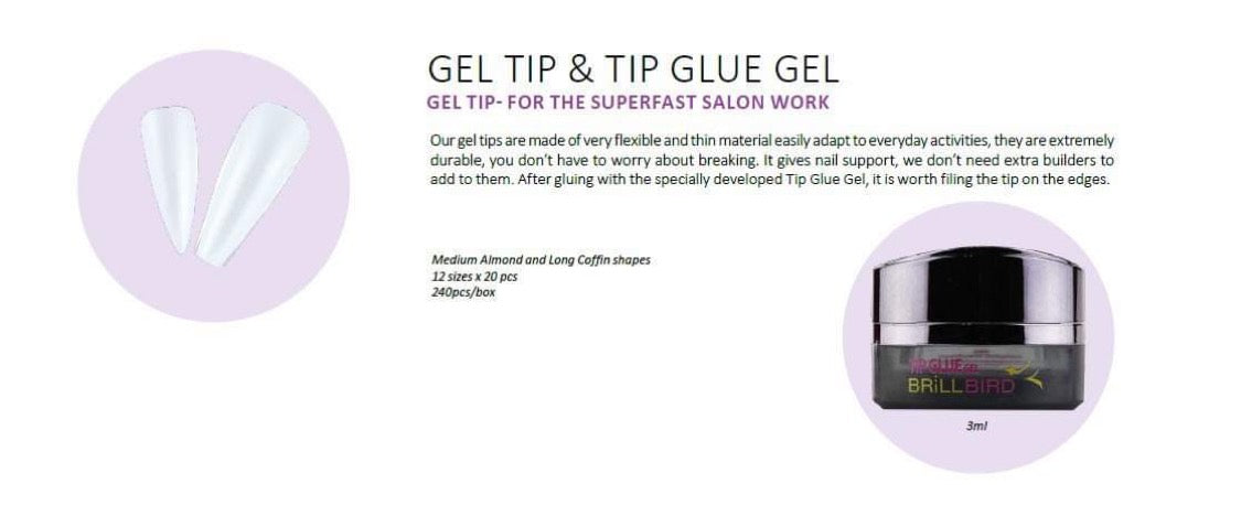 Gel tips - Medium almond