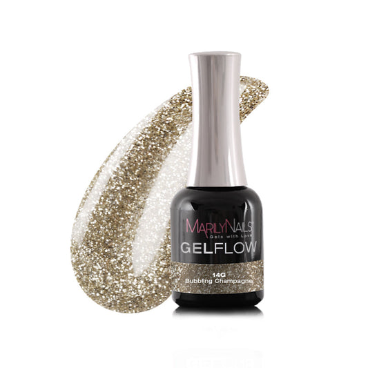 MarilyNails GelFlow - 14g Champán burbujeante